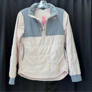 The North Face Kids' Gray and Cream Pullover Hoodie